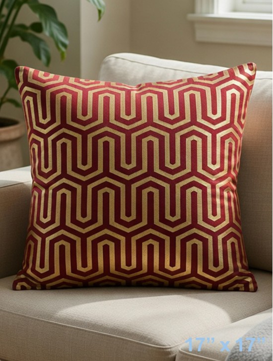 HONEY COMB DESIGN CUSHION COVER & FILLER